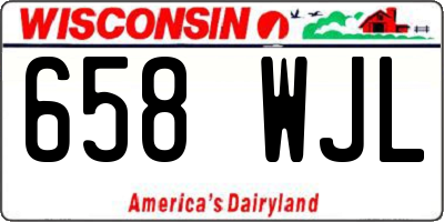 WI license plate 658WJL