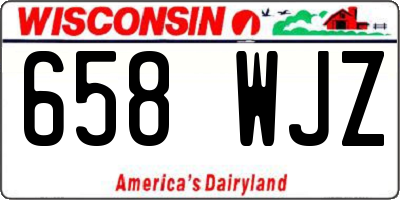 WI license plate 658WJZ