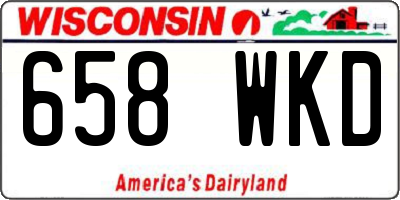 WI license plate 658WKD