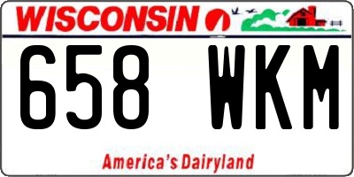 WI license plate 658WKM