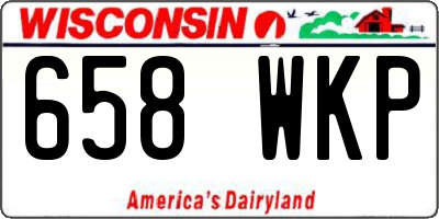 WI license plate 658WKP