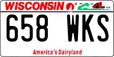 WI license plate 658WKS