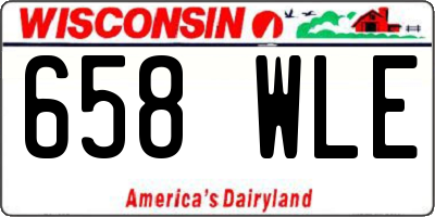 WI license plate 658WLE