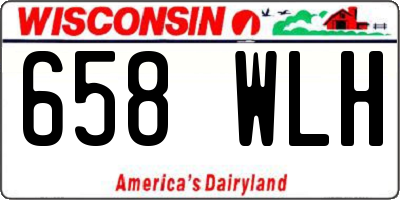 WI license plate 658WLH