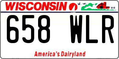 WI license plate 658WLR
