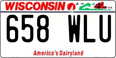 WI license plate 658WLU
