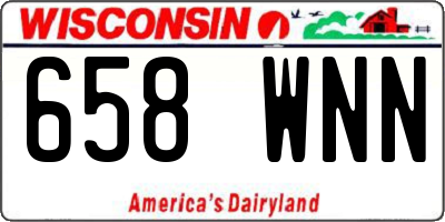 WI license plate 658WNN