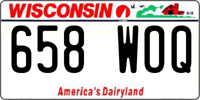 WI license plate 658WOQ