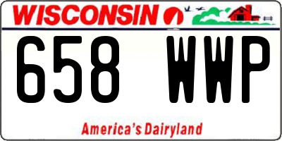 WI license plate 658WWP