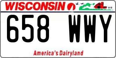 WI license plate 658WWY
