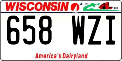 WI license plate 658WZI