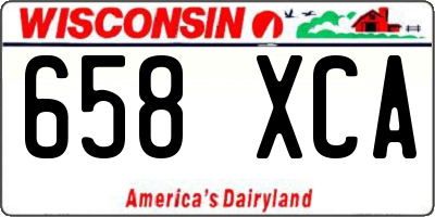 WI license plate 658XCA