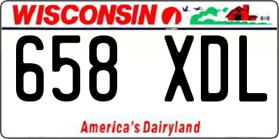 WI license plate 658XDL