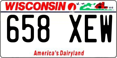 WI license plate 658XEW