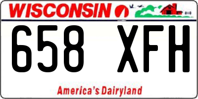 WI license plate 658XFH