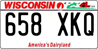 WI license plate 658XKQ