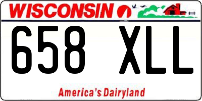 WI license plate 658XLL
