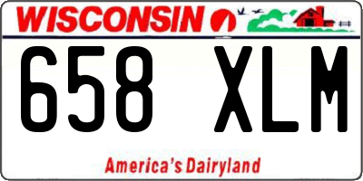 WI license plate 658XLM