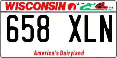 WI license plate 658XLN