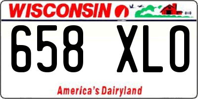 WI license plate 658XLO