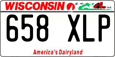 WI license plate 658XLP