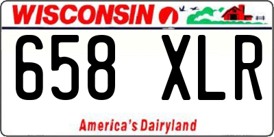 WI license plate 658XLR