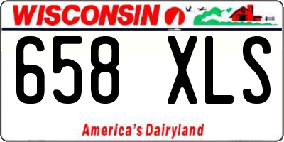 WI license plate 658XLS
