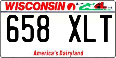 WI license plate 658XLT