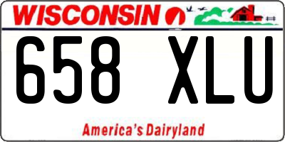 WI license plate 658XLU
