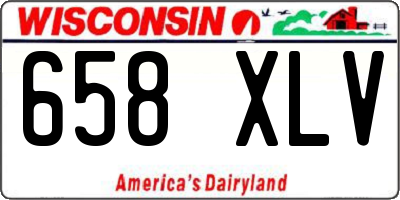 WI license plate 658XLV