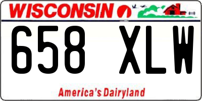 WI license plate 658XLW