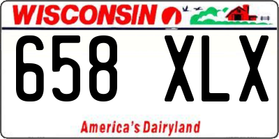 WI license plate 658XLX