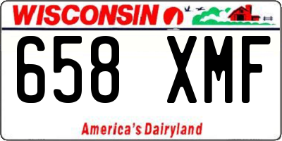 WI license plate 658XMF