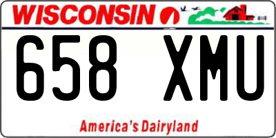WI license plate 658XMU