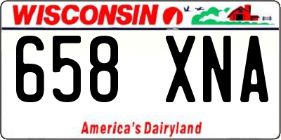 WI license plate 658XNA