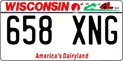 WI license plate 658XNG