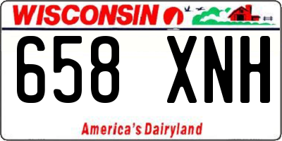 WI license plate 658XNH