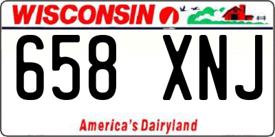 WI license plate 658XNJ