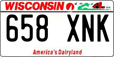 WI license plate 658XNK