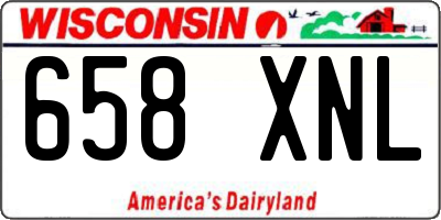 WI license plate 658XNL