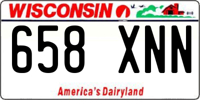 WI license plate 658XNN
