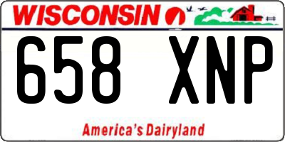 WI license plate 658XNP