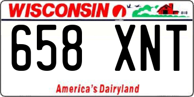 WI license plate 658XNT