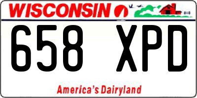 WI license plate 658XPD