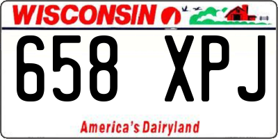 WI license plate 658XPJ