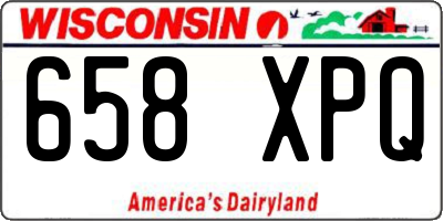 WI license plate 658XPQ