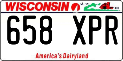 WI license plate 658XPR