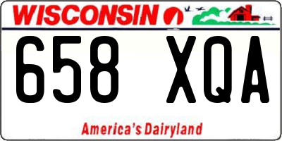 WI license plate 658XQA