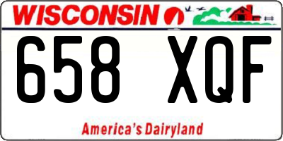 WI license plate 658XQF