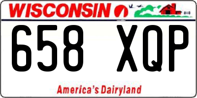 WI license plate 658XQP